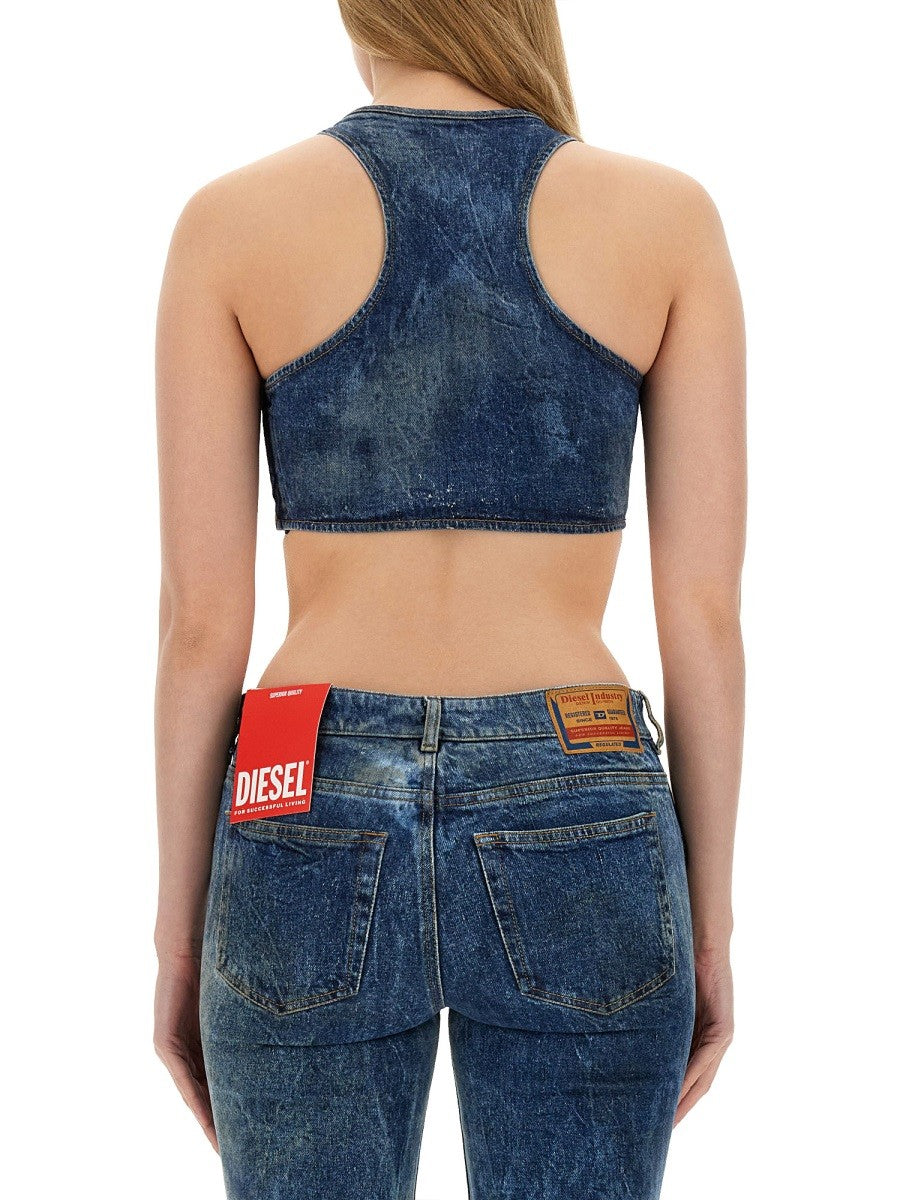 Diesel - Diesel Tops With Logo - Woman-&gt;Clothing-&gt;Tops