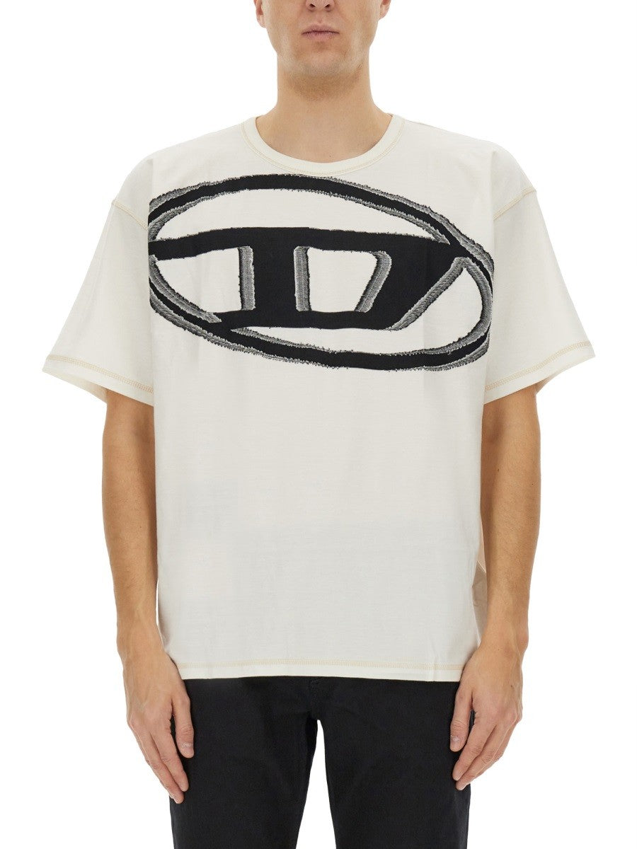 Diesel - Diesel T Shirt With Maxi Oval D - Men’s Tops