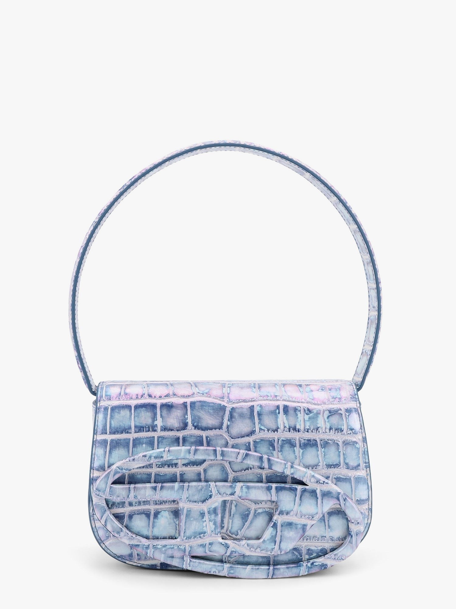Diesel - 1dr Leather Shoulder Bag Con Logo Oval D - Home->Woman->Bags->Shoulder bags