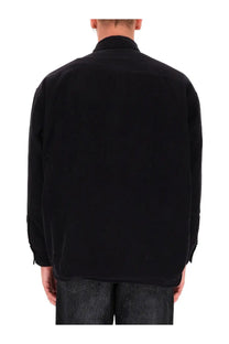 Diesel men’s baggy padd hgbk shirt black made of black corduroy with classic collar and long sleeves