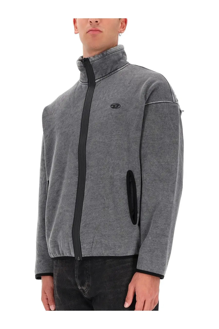 Diesel Men's Baty New Sweatshirt Grey, view 3