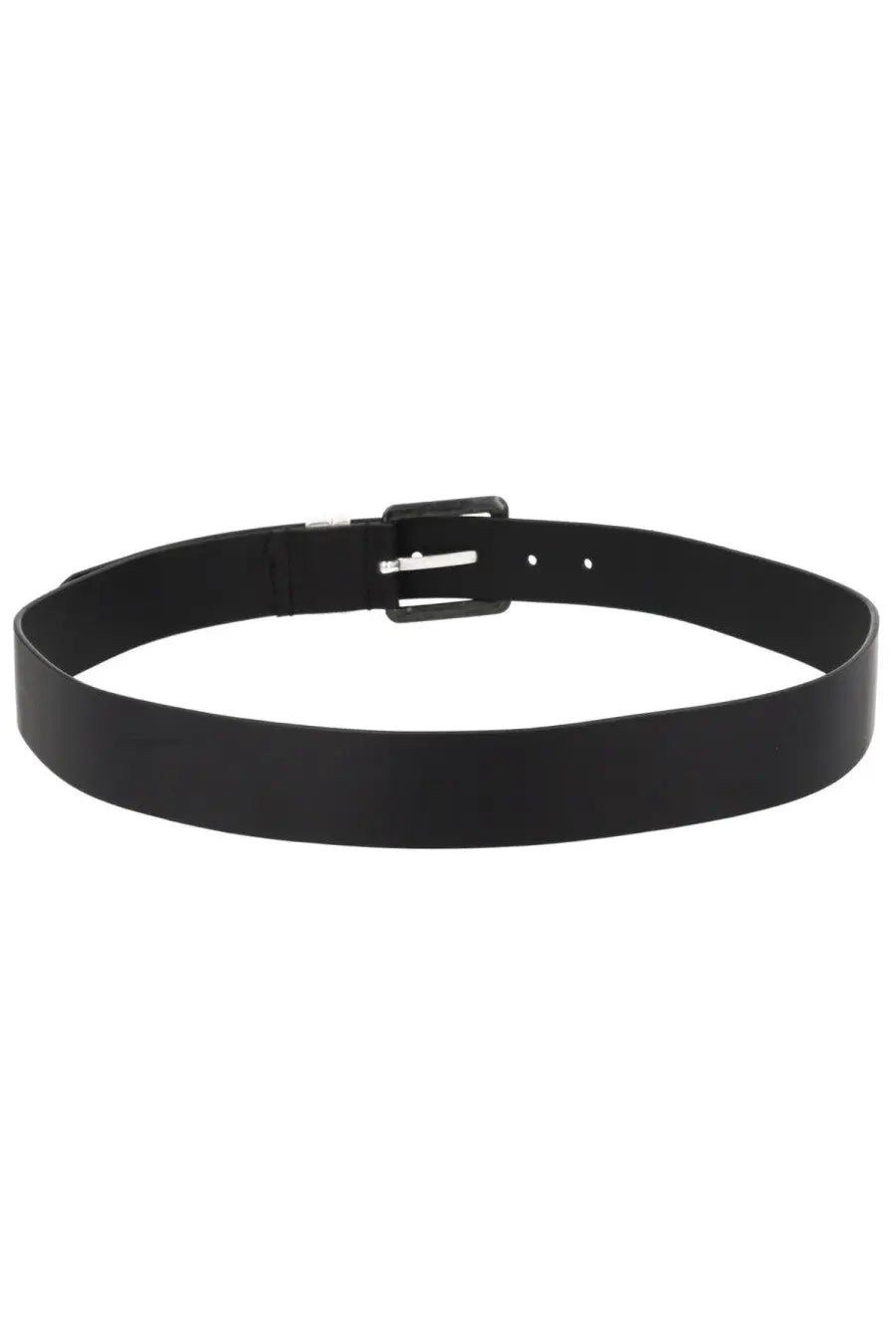 Diesel men’s cintur guarantee con black leather belt with sleek minimalist buckle for everyday wear