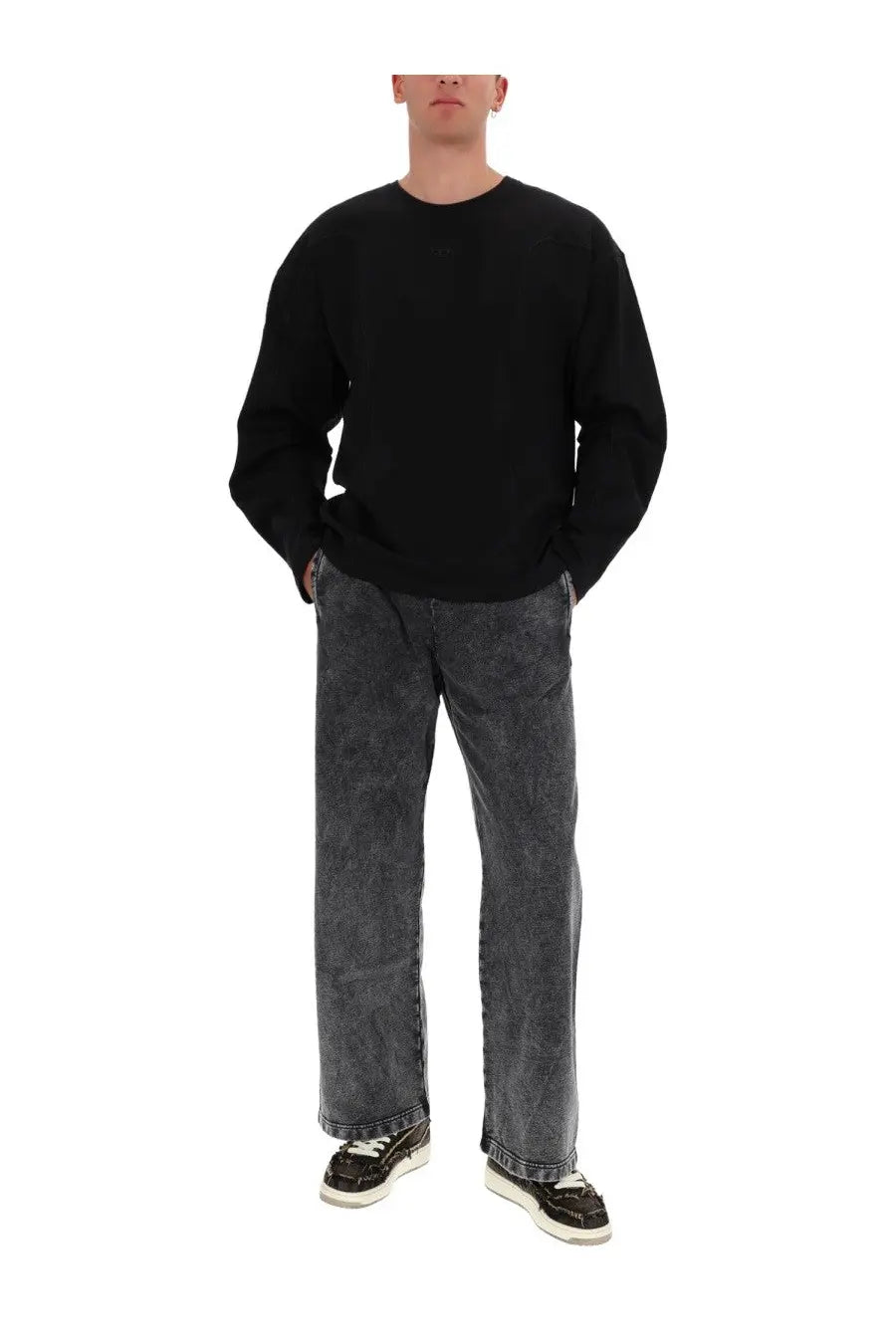 Diesel Men's Cotton Shirt Black, view 2