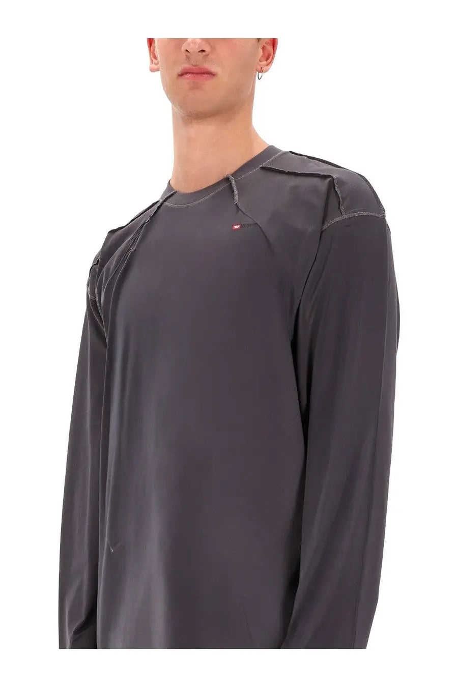 Diesel Men's Cotton Shirt Grey, view 3