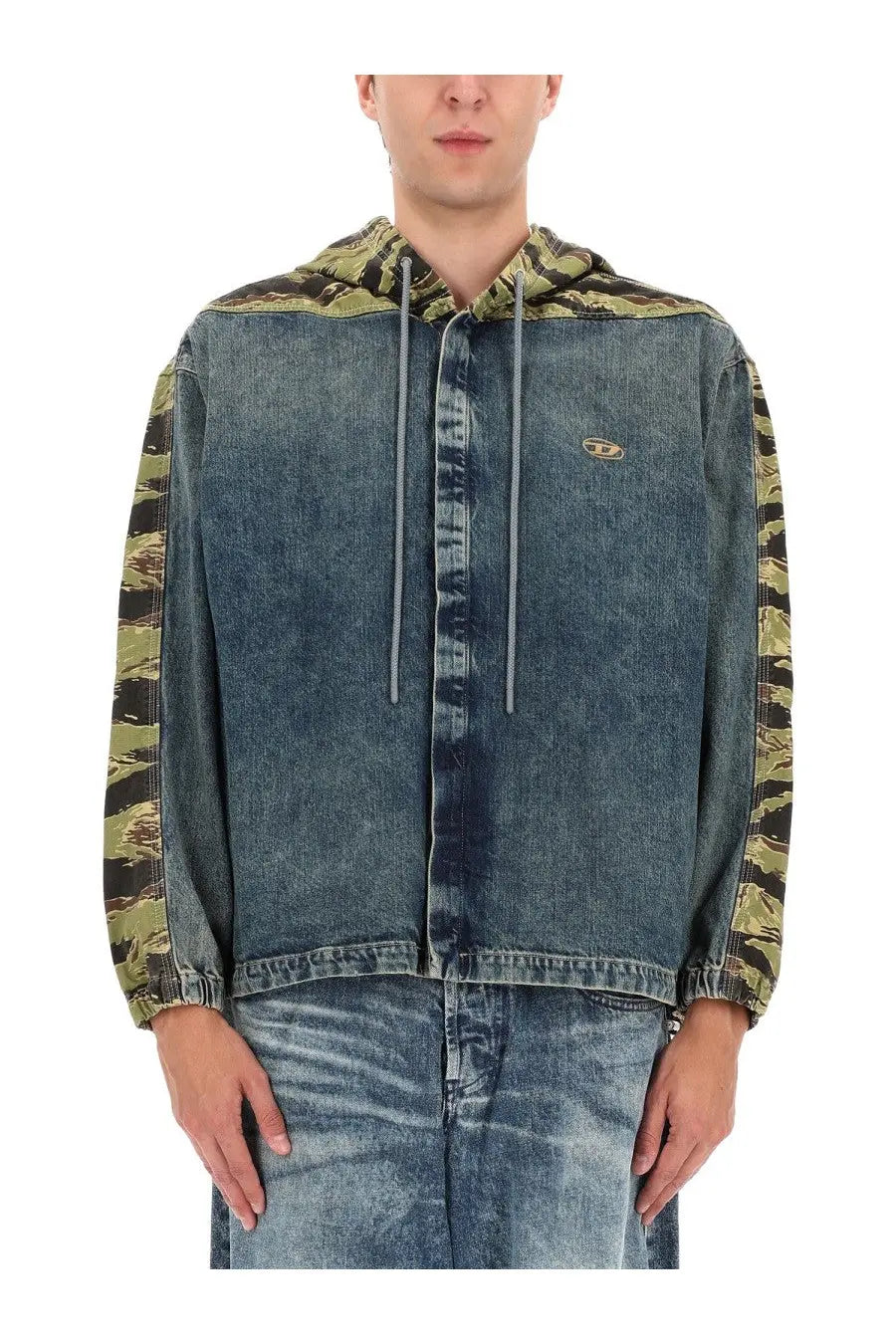 Diesel Men's Hooded Jacket Blue