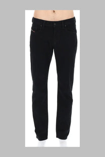 Diesel men’s slim fit black jeans larkee beex with classic five-pocket design and durable denim material