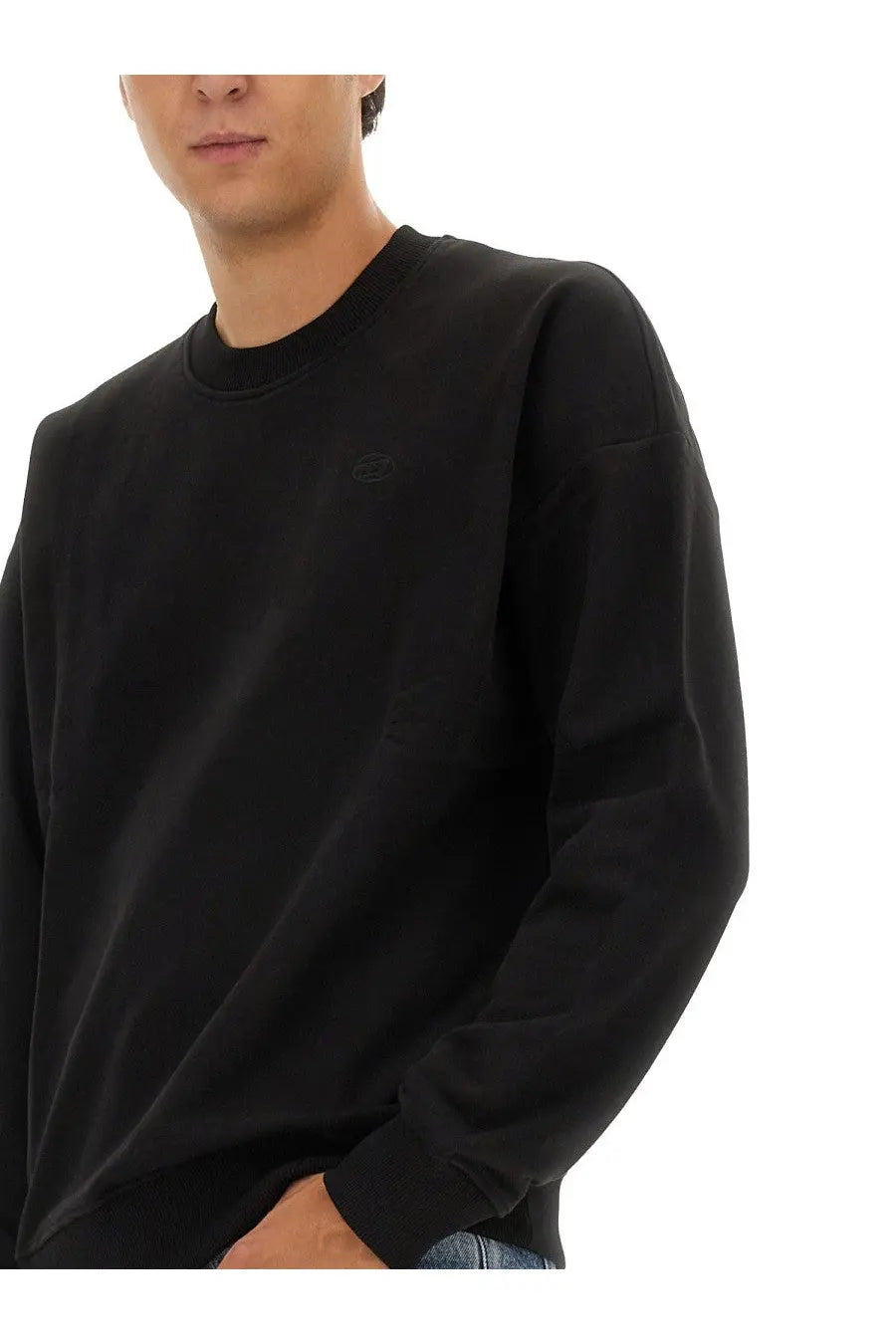 Diesel Men's Rob Megoval Sweatshirt Black, view 4