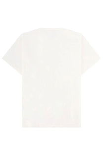 Diesel men’s white cotton t-shirt with a simple minimalist design and short sleeves