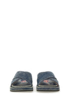 Diesel Unisex Slide Sandal Cris Cros Blue, view 4