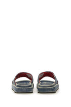 Diesel Unisex Slide Sandal Cris Cros Blue, view 3