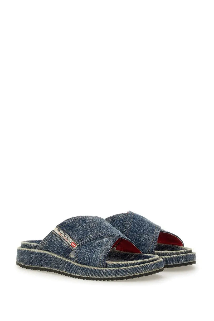 Diesel Unisex Slide Sandal Cris Cros Blue, view 2