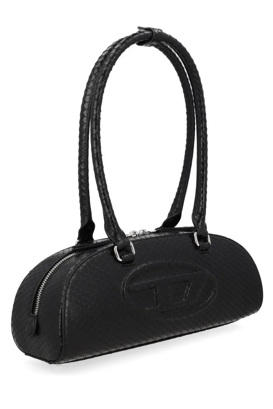 Diesel Women's Bowling Rettagolare 1DR Dome Bag Black, view 3