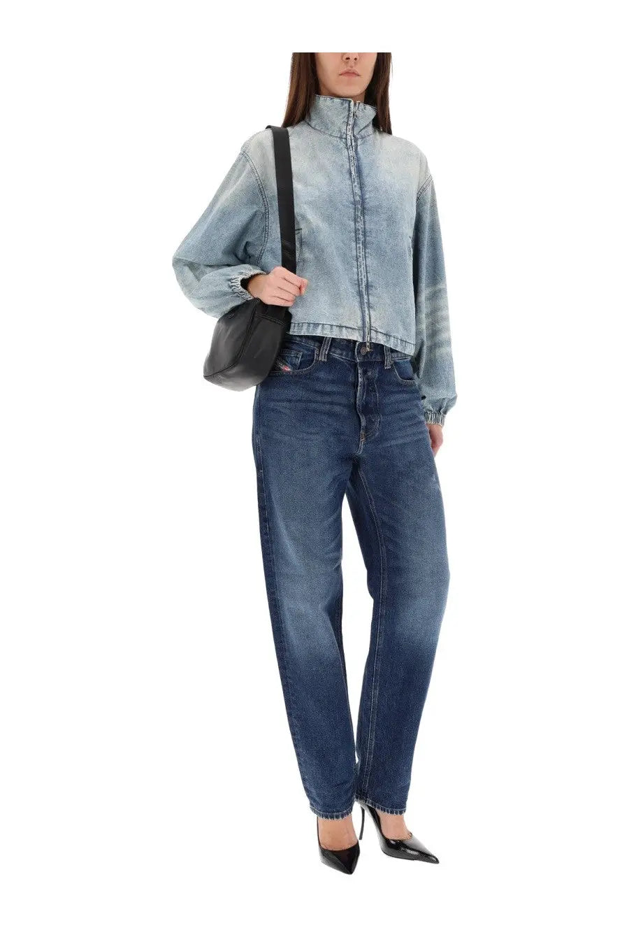 Diesel Women's DE Flowye Jacket Blue, view 3