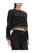 Diesel Women's DE Graffy Fsh Jacket Black, view 4
