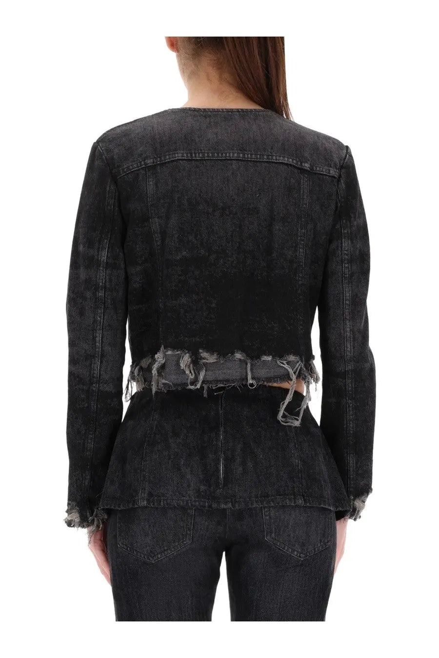 Diesel Women's DE Graffy Fsh Jacket Black, view 3
