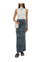 Diesel Women's DE Megan Fsg Long Skirt Blue, view 2
