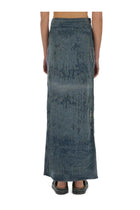 Diesel Women's DE Megan Fsg Long Skirt Blue, view 3