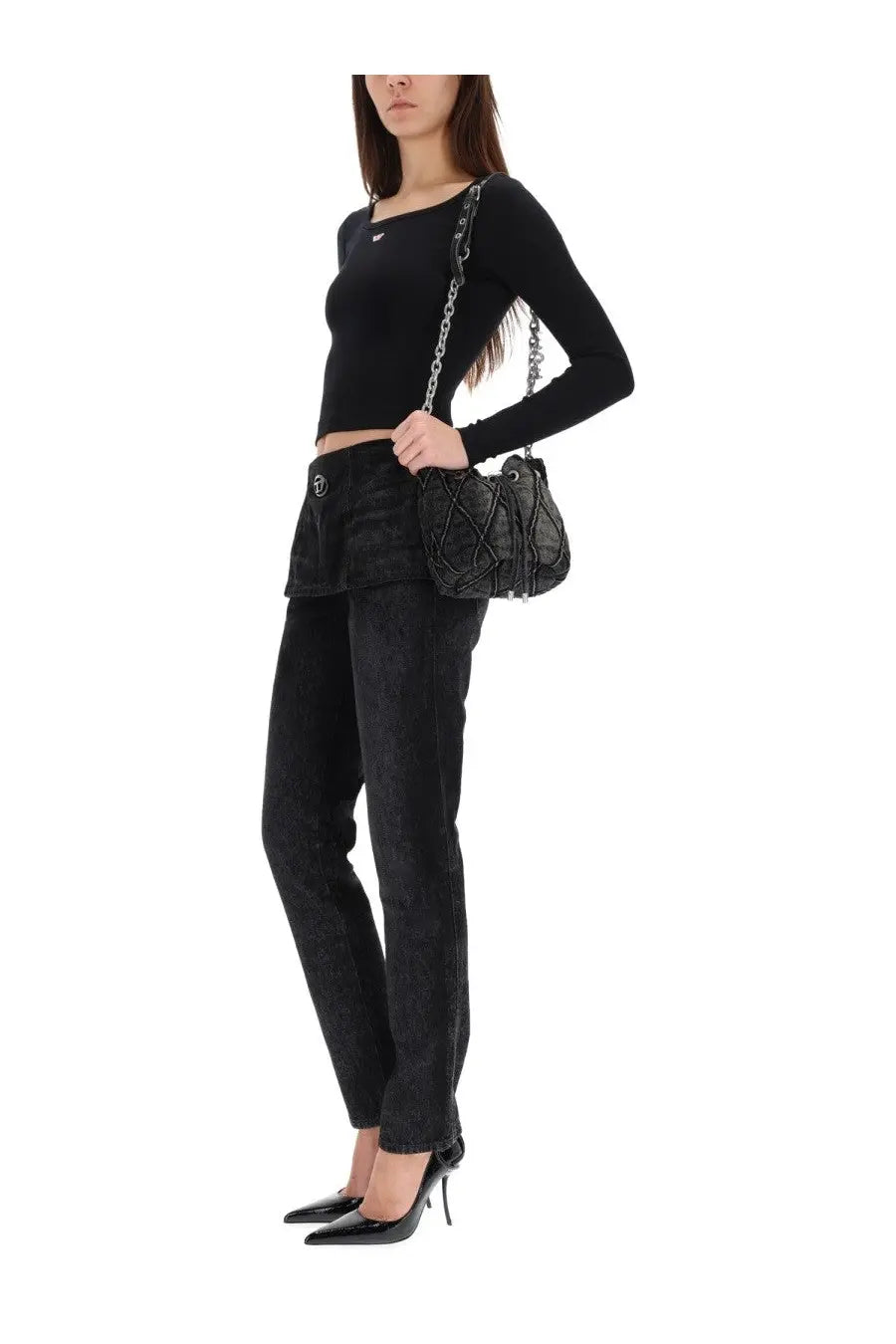 Diesel Women's Hourjian Jeans Black, view 2