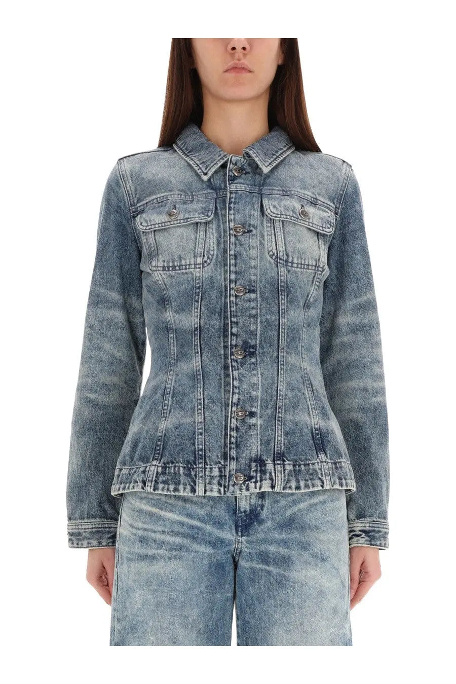 Diesel Women's Jacket Katerin Fsh Blue