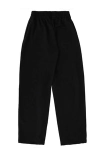 Diesel women’s jogger pants zenia black high-waisted elastic waistband relaxed straight-leg cut
