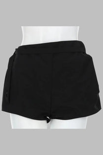 Diesel women’s black athletic shorts sarto portafoglio with sleek modern design and subtle side pockets