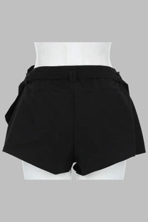Diesel women’s black tailored shorts sarto portafoglio with sleek design and flared hem for stylish wear