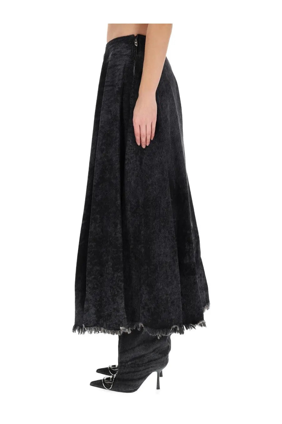 Diesel Women's Skirt DE Hannie Fsh Black, view 3