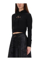 Diesel Women's Slimmy Sweatshirt Black, view 4