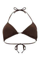 Diesel Women's Nylon Top Bikini with Chiusura Laccetti Brown