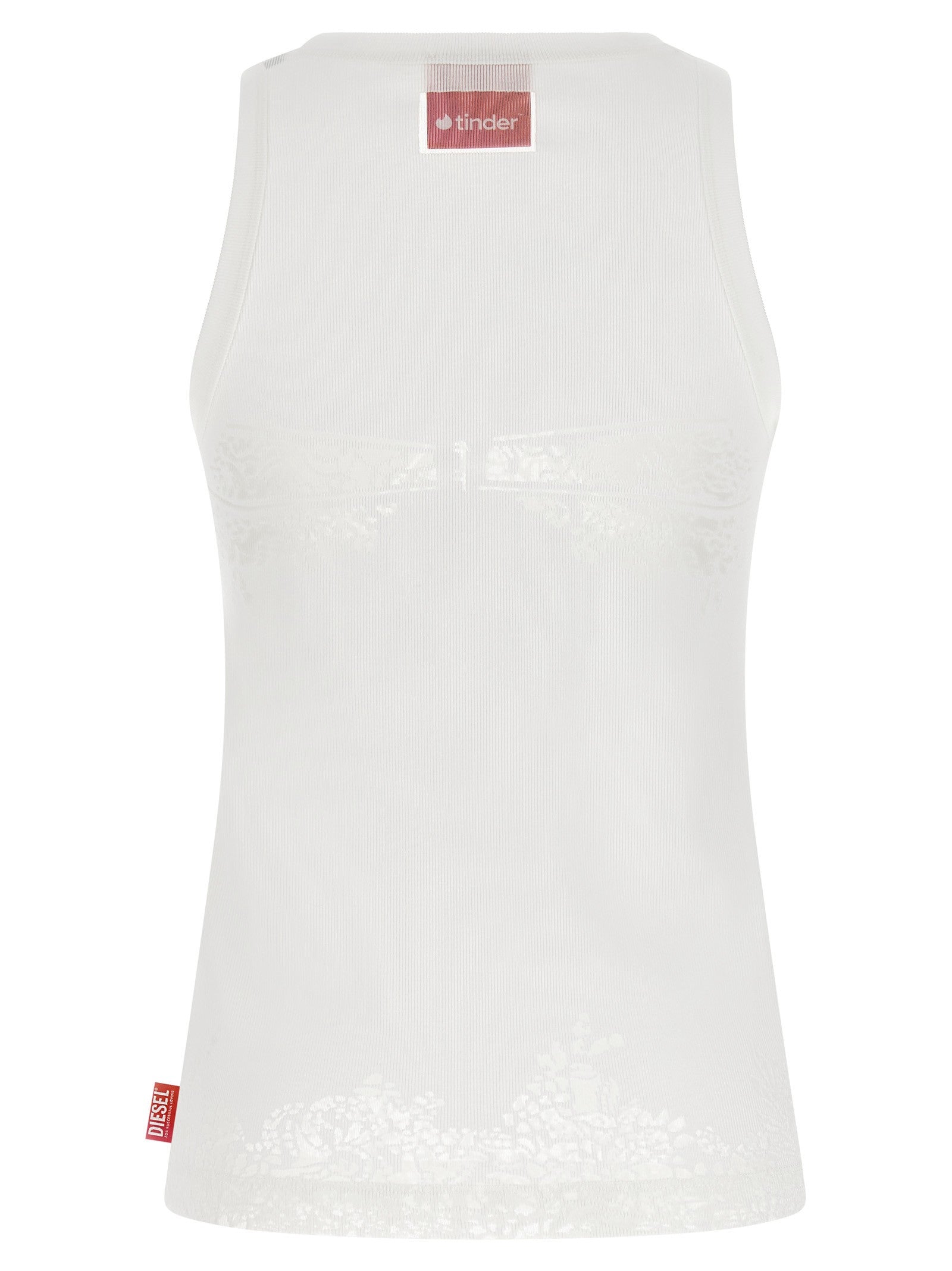 Diesel Diesel Tinder Pr Anki Lace Tank Top White