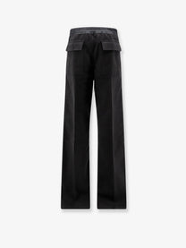 Rick Owens Men's Dietrich Cotton Trousers Black