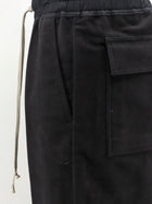 Rick Owens Men's Dietrich Cotton Trousers Black, view 3