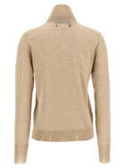 Golden Goose Dilara Turtleneck Sweater Beige, view 2