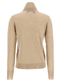 Golden Goose Dilara Turtleneck Sweater Beige