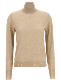 Golden Goose Dilara Turtleneck Sweater Beige