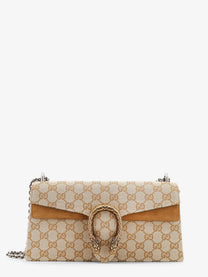 Gucci Women's Dionysus GG Fabric Crossbody Bag Beige