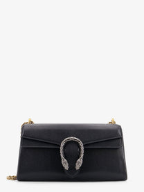 Gucci Women's Dionysus Leather Crossbody Bag Black