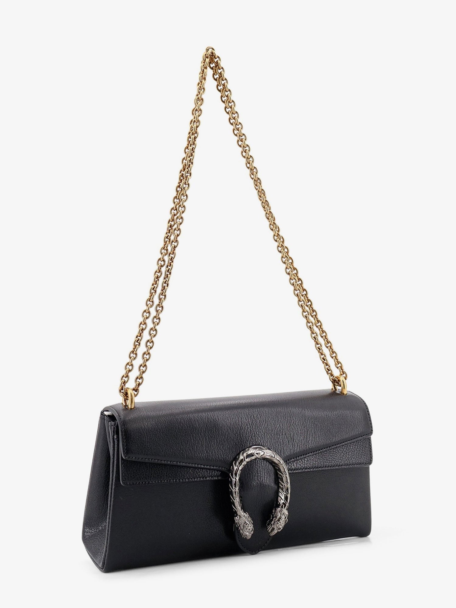 Gucci Women's Dionysus Leather Crossbody Bag Black