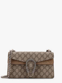 Gucci Women's Dionysus Medium GG Supreme Fabric Crossbody Bag Beige Gucci