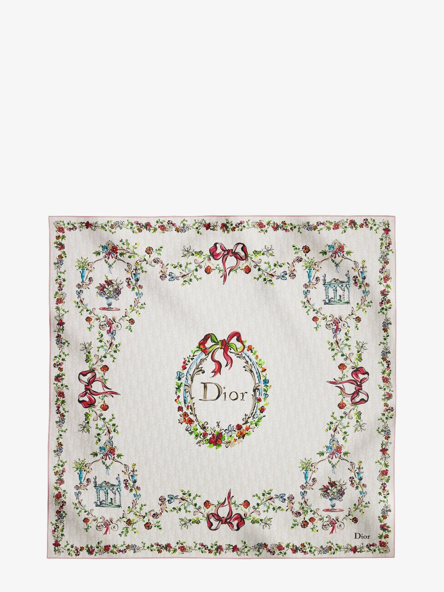 Dior Women's Dior Arabesque Dioriviera Silk Foulard White