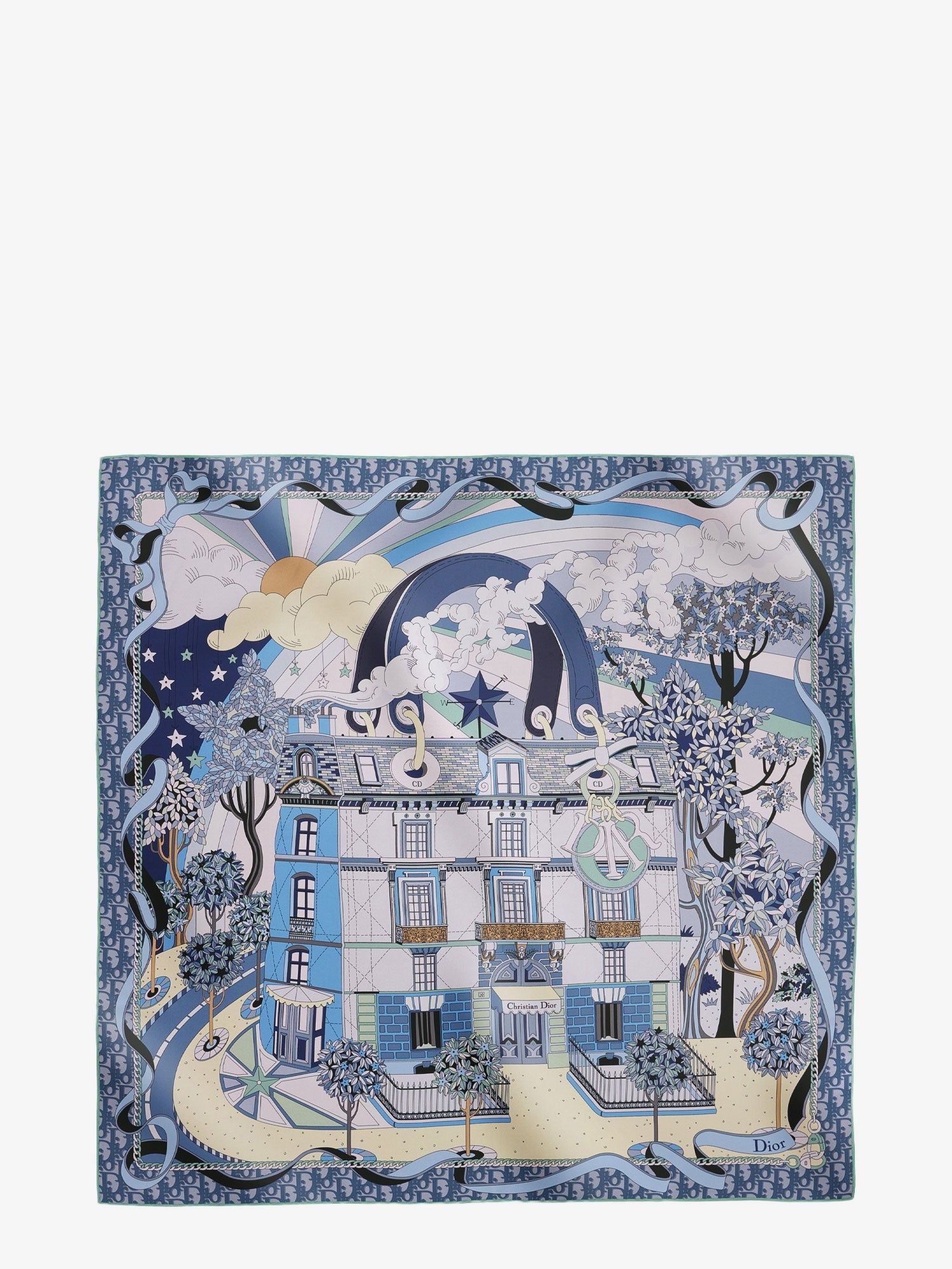 Dior Women's Dior Avenue Silk Foulard Blue