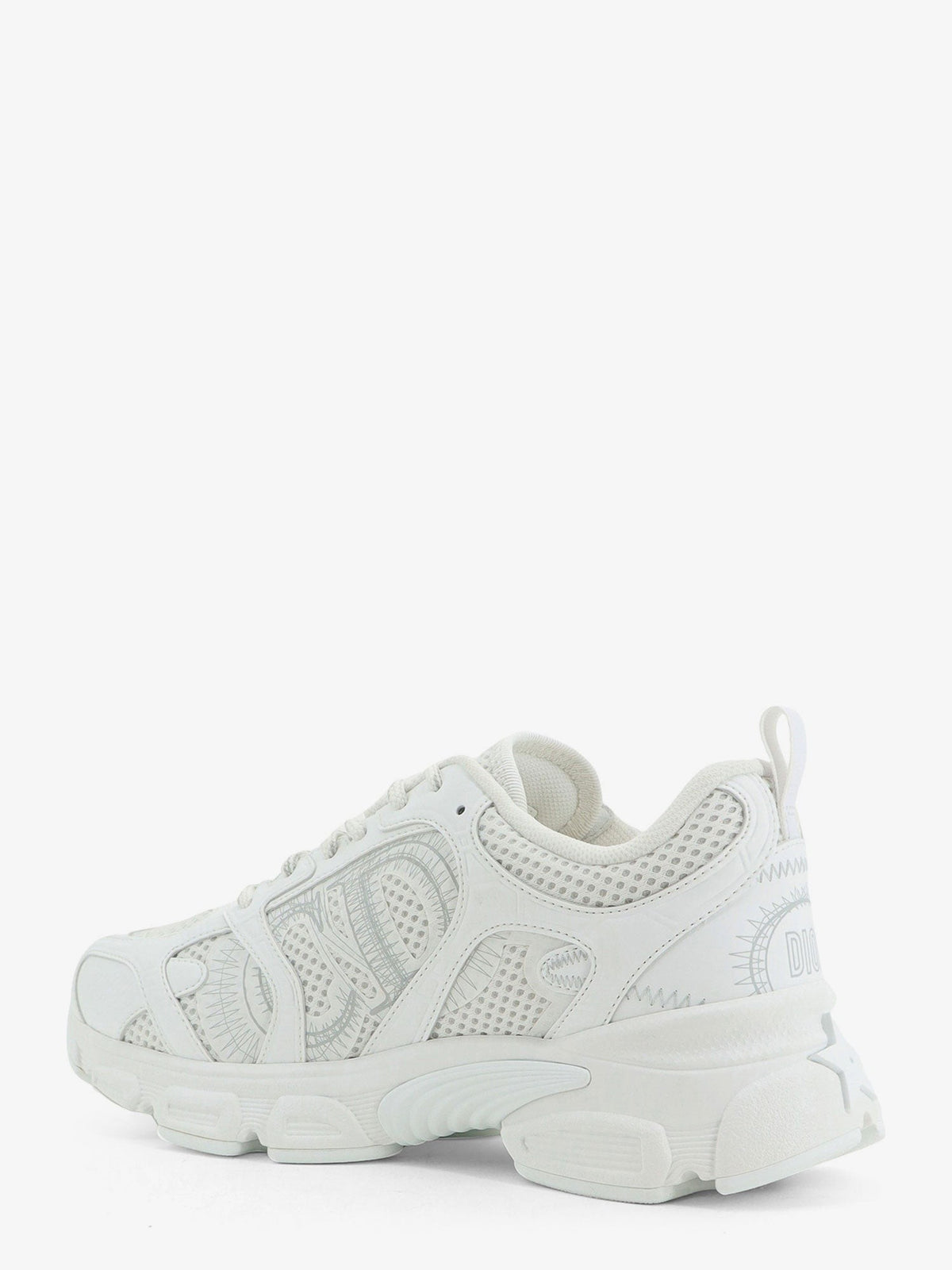 Dior Women's Dior Chrono Sneakers in Technical Mesh White