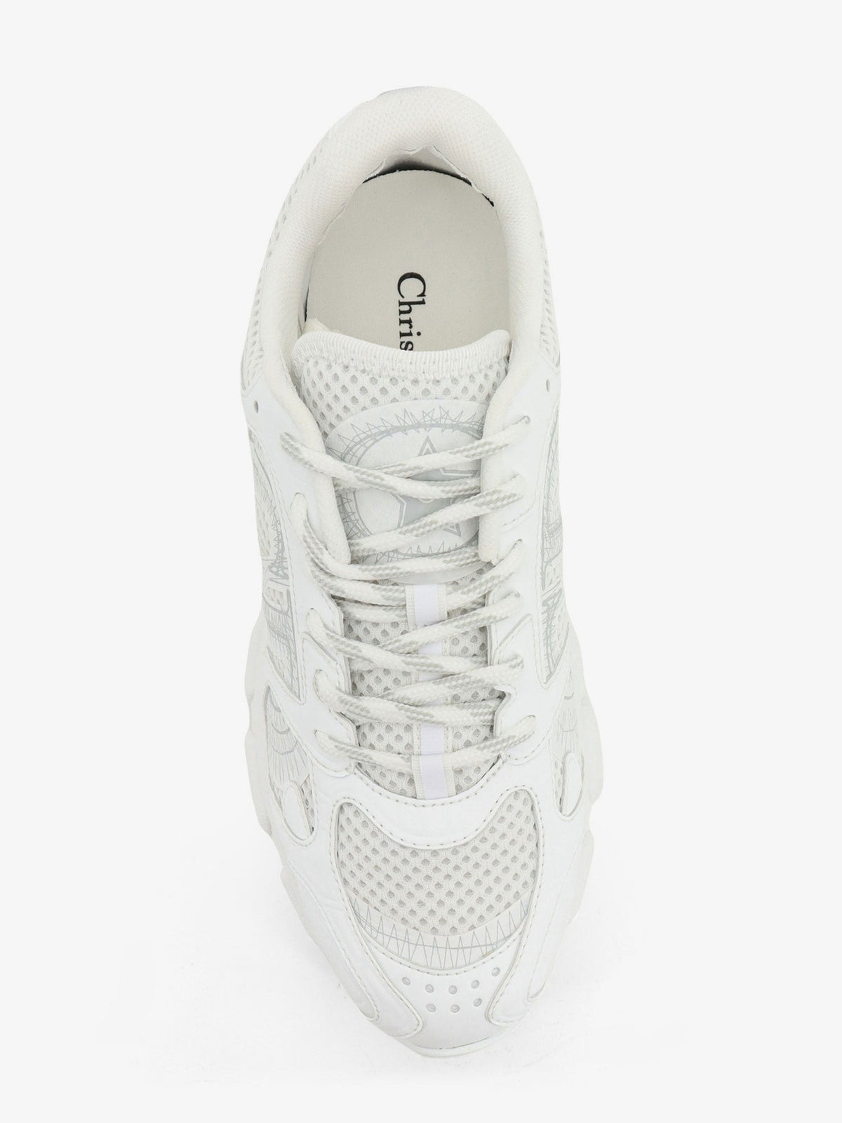 Dior Women's Dior Chrono Sneakers in Technical Mesh White