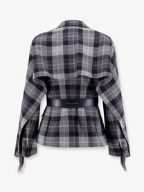 Dior - Dior Madras Blazer With Belt And Removable Scarf - Women’s Clothing