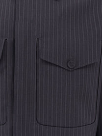 Dior - Dior Striped Wool Blazer With Semi French Collar - Men’s Clothing