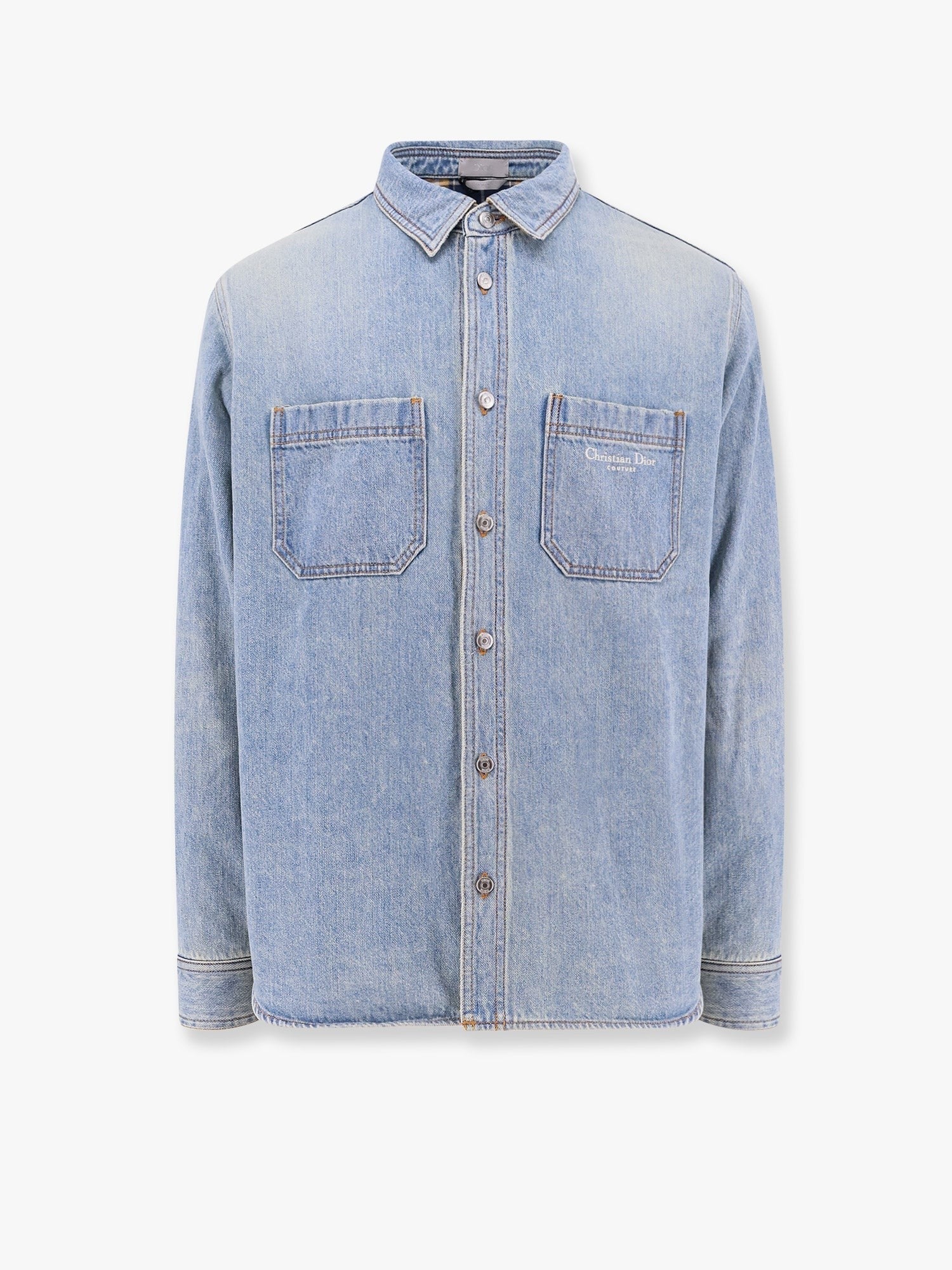 Dior - Dior Denim Shirt/Jacket With Madras Lining - Man-&gt;Clothing-&gt;Shirts