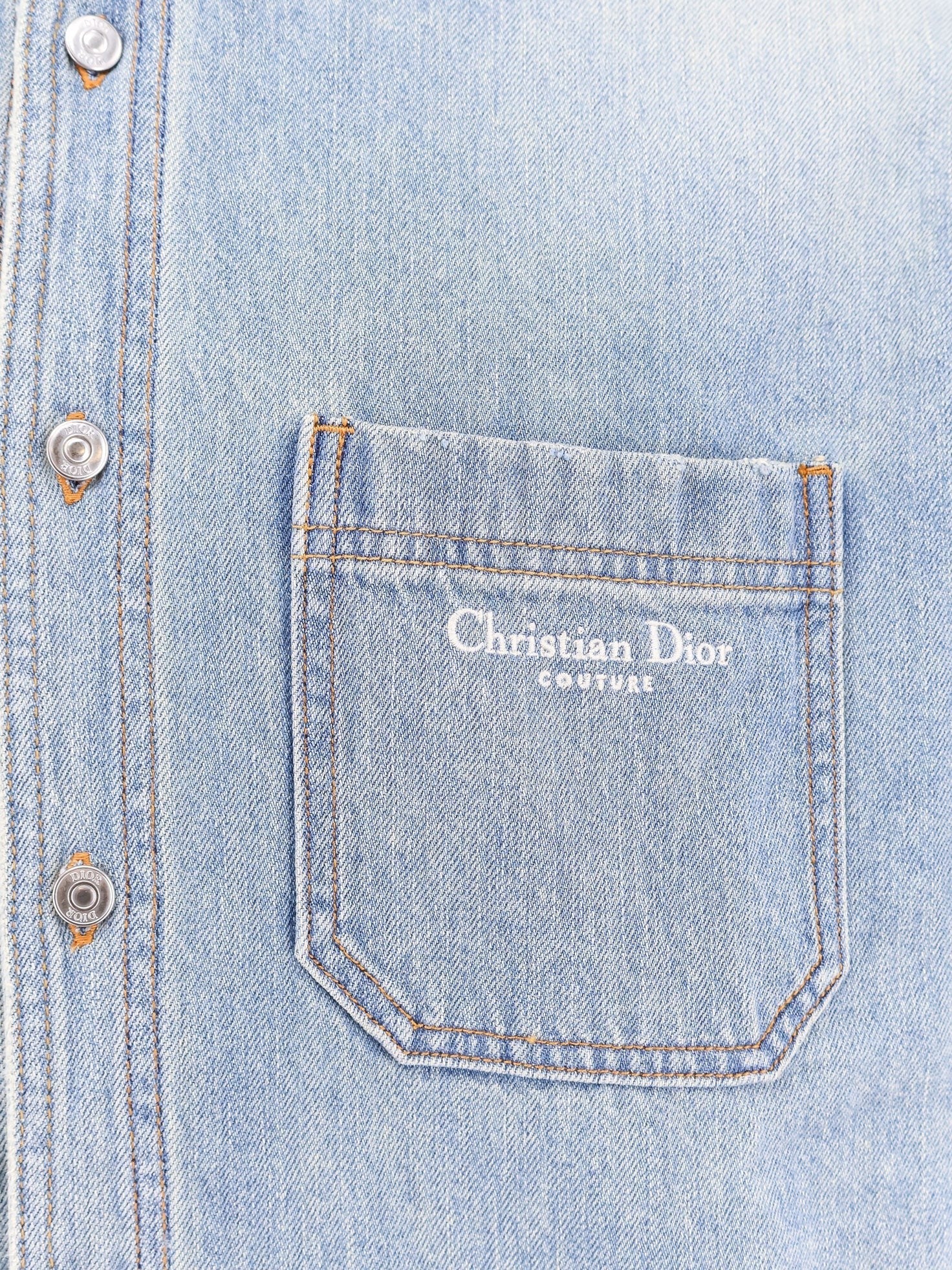 Dior - Dior Denim Shirt/Jacket With Madras Lining - Man-&gt;Clothing-&gt;Shirts