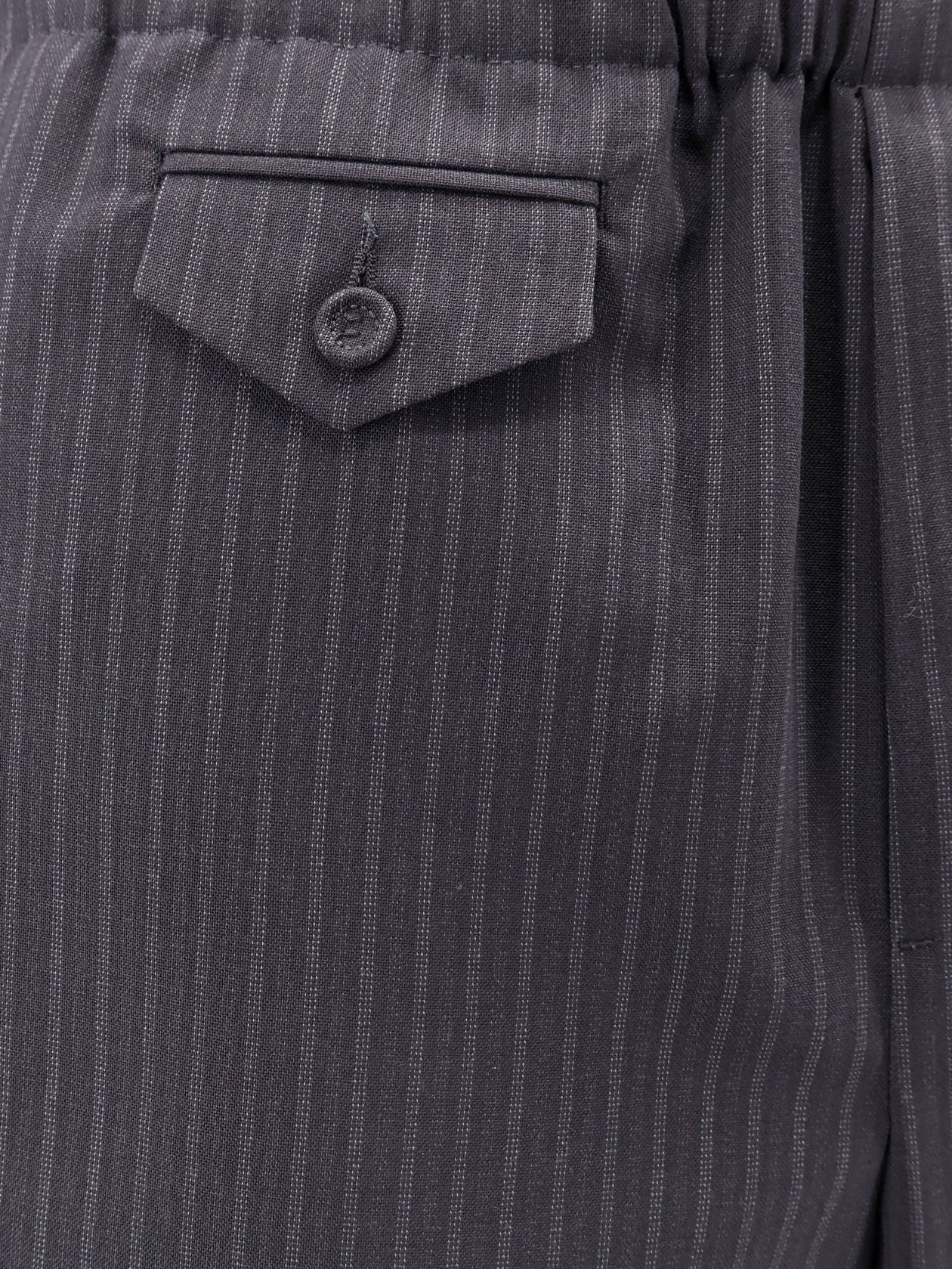 Dior - Dior Striped Wool Bemuda Shorts - Men’s Clothing