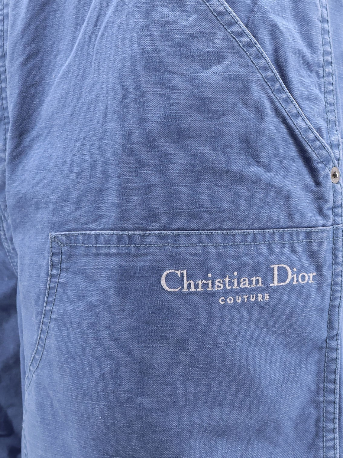 Dior - Dior Cotton Bermuda Shorts With Lateral Maxi Pockets - Men’s Clothing