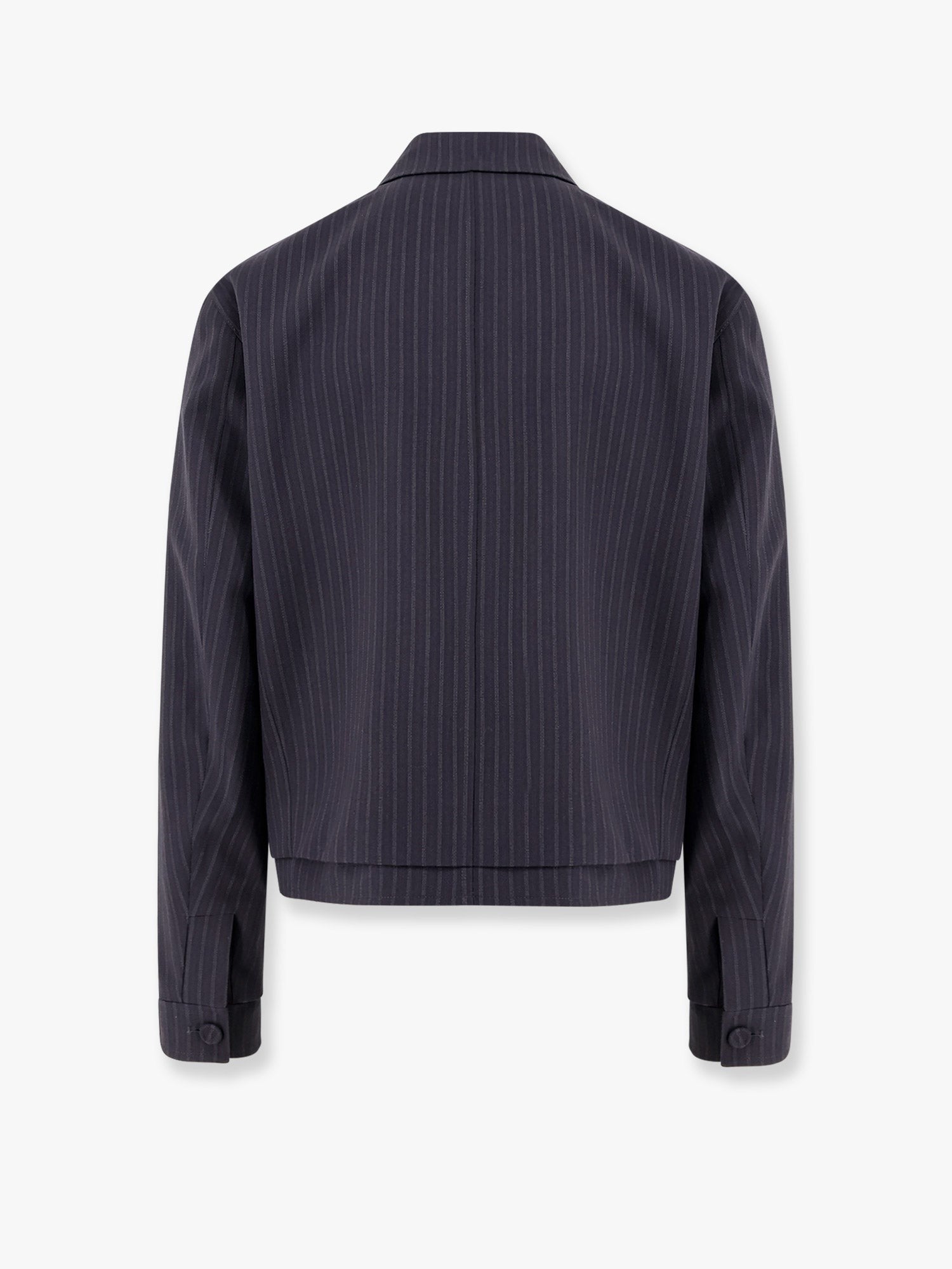 Dior - Dior Striped Wool Blazer With Semi French Collar - Men’s Clothing